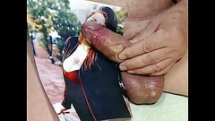 geilen Stute mit gro&szlig_en Eutern ins Gesicht und auf die Titten gespritzt Thumb